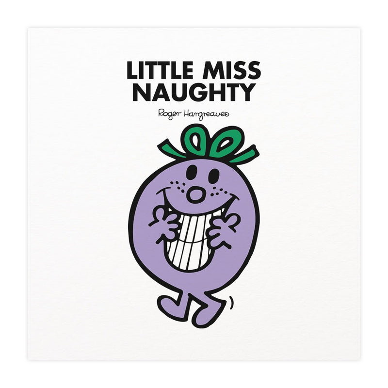 Little Miss Naughty Mounted Art Print